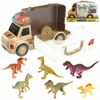 Kamión 2in1 automobilu + dinosaury woopie