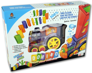Ciuchcia LED + Domino Game 2v1 Pads Puzzle 80E