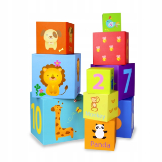 Stavebnicové bloky - Classic World Magic Box Blocks Puzzle Tower Pud
