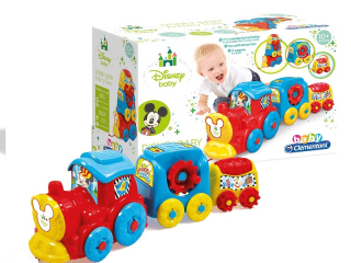 Hračky pre rozvoj lezenia - Clementoni Train Disney baby 17168