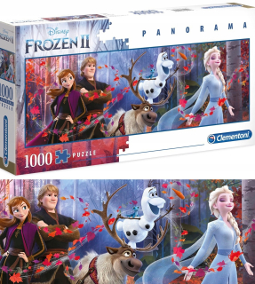 Clementoni Puzzle Panorama Land of Ice Frozen 1000