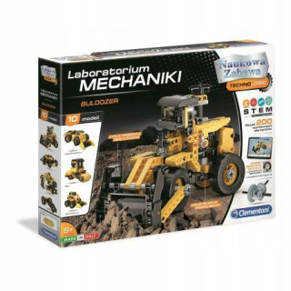 Stavebnica pre deti - Clementoni Laboratórne mechanika 50633 buldozér