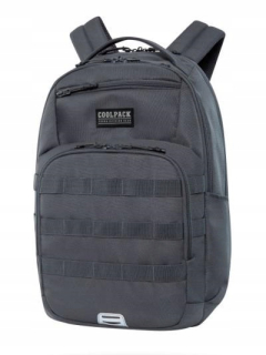 CoolPack viackomorový školský batoh Odtiene sivej a striebornej 27 l