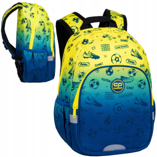 CoolPack jednokomorový školský batoh Odtiene modrej, Odtiene zelenej, Odtiene žltej a zlatej, Multicolor 10 l