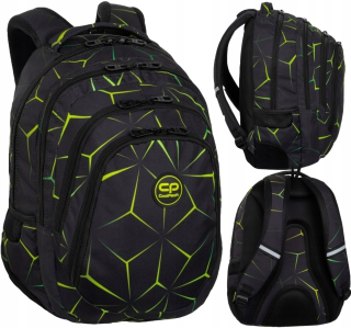 CoolPack viackomorový školský batoh, čierny, Odtiene zelenej, Viacfarebný, 28 rokov