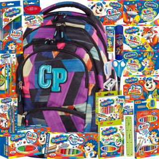 CoolPack viackomorový školský batoh, viacfarebný, 27 rokov