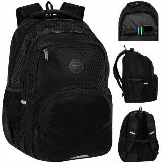 COOLPACK KAPACITA ŠKOLSKÝ BATOH PRE MLÁDEŽ VYBERTE SI TRACE BLACK BLACK