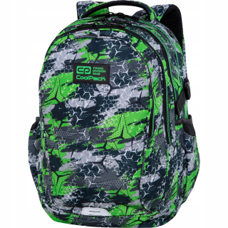 Školský batoh - CP Coolpack Triogreen Green Trigreen Back