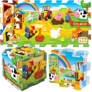 Edukačné puzzle Foam Farm 60697