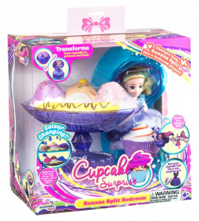 Cupcake bábika - Košíček košíčky bábika 2 v 1 dezert posteli