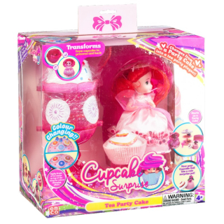 Cupcake bábika - Košíček ľad dezert ružová bábika košíček