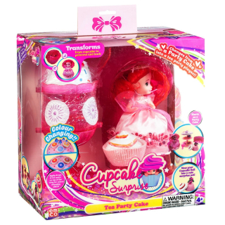 Cupcake bábika - CUPCAKE VONKAJŠIA KOLÁČA ĽADOVÝ KRÉM Dezert PINK 1140