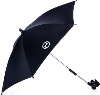 Cybex dáždnik na kočík 78 cm čierny + antibakteriálne utierky Luba 15 ks.