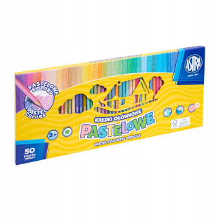 Astra pastelové pastelky 50 ks.
