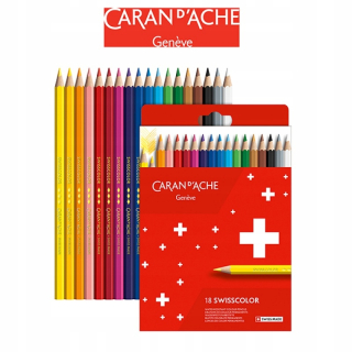 Ceruzkové pastelky Caran d'Ache Swisscolor, 18 kusov