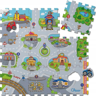 Chicco Mata Penové Puzzle Mestská ulica 93x93 cm