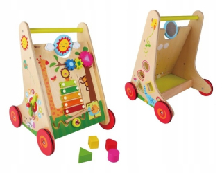 Chodítko pre deti - Walker Pogach Multifunkčná drevená Educational