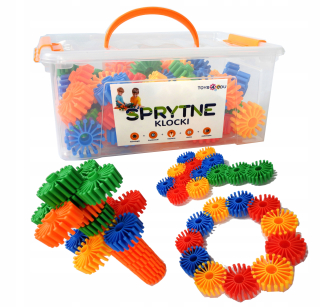 Chytré stavebné tehly kvety 80 prvkov