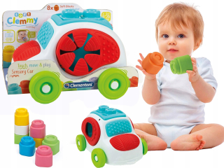 Stavebnica - CLEMMY Auto Zmyslové Auto triedič + Blocks