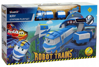 Dráha pre deti, stavebnica - Cobi 80170. Silverlit Robot vlaky. Stanica s po ...