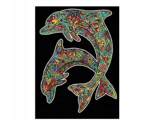COLORVELVET L102 DELFINI disegni 47 x 35 CM