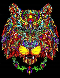 Colorvelvet L109 Disegno Tigre 47 x 35 cm