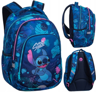 Viackomorový školský batoh Lilo and Stitch CoolPack Shades of blue, Multicolor 21 l