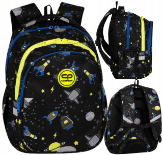 Viackomorový školský batoh CoolPack, čierny, 21 rokov