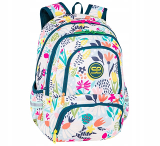 CoolPack viackomorový školský batoh, biely, viacfarebný, 24 l