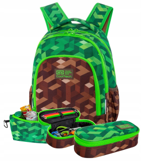 Školský batoh - Coolpack School Backpack City Jungle Pixels Game Z