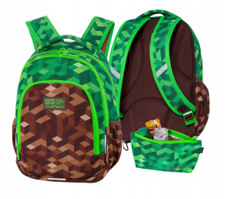 Školský batoh - Coolpack School Backpack City Jungle Pixels Game