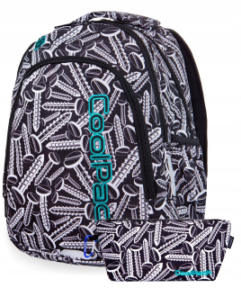 Školský batoh - CoolPack školský batoh Prime Screws čierny 1-3 trieda