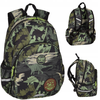 CoolPack jednokomorový školský batoh Odtiene hnedej a béžovej, Odtiene zelenej, Viacfarebné 10 l