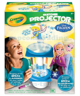 Projektor pre deti - Crayola Frozen Projektor lampa projektora 2v1 Maza