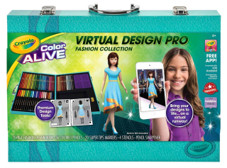 Crayola Plastová sada Kufor pastelky Značkovače XL