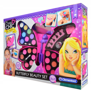 Blázon elegantný motýľ sada pre make-up Clementoni