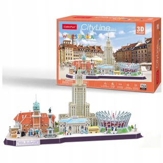 Cubic Fun Puzzle 3D City Line Warsaw 159 Elem