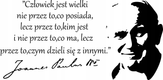 Detské samolepky na stenu - Nálepka nálepka pápeža pápeža John Paul 2 020