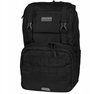Školský batoh - Čierna mládež batohu Coolpack čierne riziko