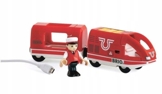 Dráha pre deti, stavebnica - Red USB Electric Maker 33746 BRIO