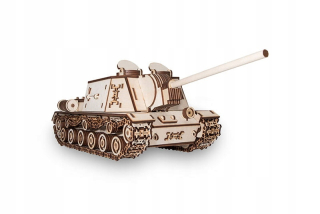 Tank ISU-152 - drevená, mechanické 3D puzzle