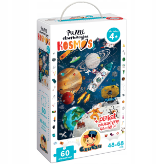 Pozorovacie puzzle a plagát CzuCzu KOSMOS 4+