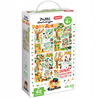 Czúcz Seasons Pozorovanie Puzzle a plagátov 4+