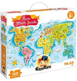 Czúcz Puzzle World Map 168el 98x68cm