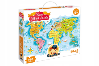 Czúcz | Puzzle 168 el. | mapa sveta