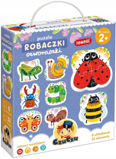 Czuczu Puzzle červov štyroch pre 2 roky 32EL