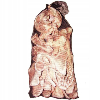 Halloween dekorácie Bone bag Skeleton 17 ks
