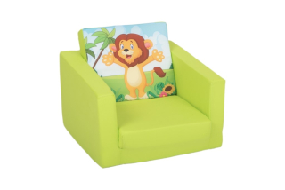 Detské kreslo - DELSIT skladacie sedadlá pre Baby Green Lion