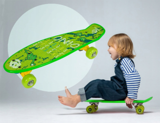 Detský skejtbord - Detský skateboard Šport 0-60 kg Junior sa učiť