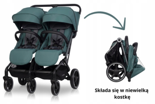 Kočík pre dvojičky Easy Go Echo Sage Green